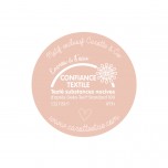 Couverture nomade Lapins roses en coton biologique - Carotte & Cie