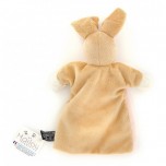 Doudou Marionnette Lapin rose - Mailou Tradition