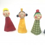 5 Marionnettes à doigts  Personnages - Artisan Tchèque