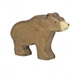Ours brun en bois - Holztiger