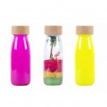 Pack de 3 bouteilles sensorielles : Spy Flamant Rose, Float Jaune Fluo, Float Rose Fluo - Petit Boum