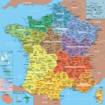 Puzzle carte de France 100 pcs - Michèle Wilson