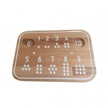 Planche de traçage en bois Montessori - Chiffres - Fraise et Bois