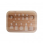 Planche de traçage en bois Montessori - Chiffres - Fraise et Bois