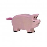 Porcelet rose en bois - Holztiger