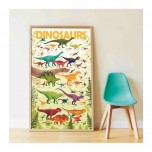 Poster découverte en stickers Poppik - Les Dinosaures - Poppik