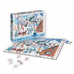 Puzzle 100 pièces - Calypto - Sports d'hiver - Cherche et trouve - Sentosphère