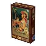 Puzzle 1000 pièces Vintage - Chocolat Carpentier - D-Toys
