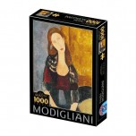 Puzzle 1000 pièces Modigliani - Portrait of Jeanne Hébuterne - DToys