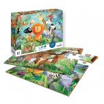 2 Puzzles 24 pièces - Calypto - Animaux sauvages - Sentosphère