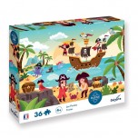 Puzzle 36 pièces - Calypto - Les pirates - Sentosphère