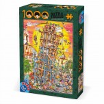 Puzzle 1000 pièces Cartoon Collection - Tour de Pise - DToys