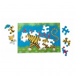 Puzzle en bois Le Tigre 24 pièces - Puzzles Michèle Wilson