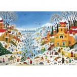 Puzzle Scène hivernale aux toucans 100 pièces - Michèle Wilson