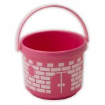 Petit seau de plage rose - Spielstabil