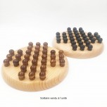 Solitaire en bois teinté - Artisan du Jura