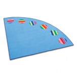 Tapis Coin Eckolino 150x150 cm - Fabricant Allemand